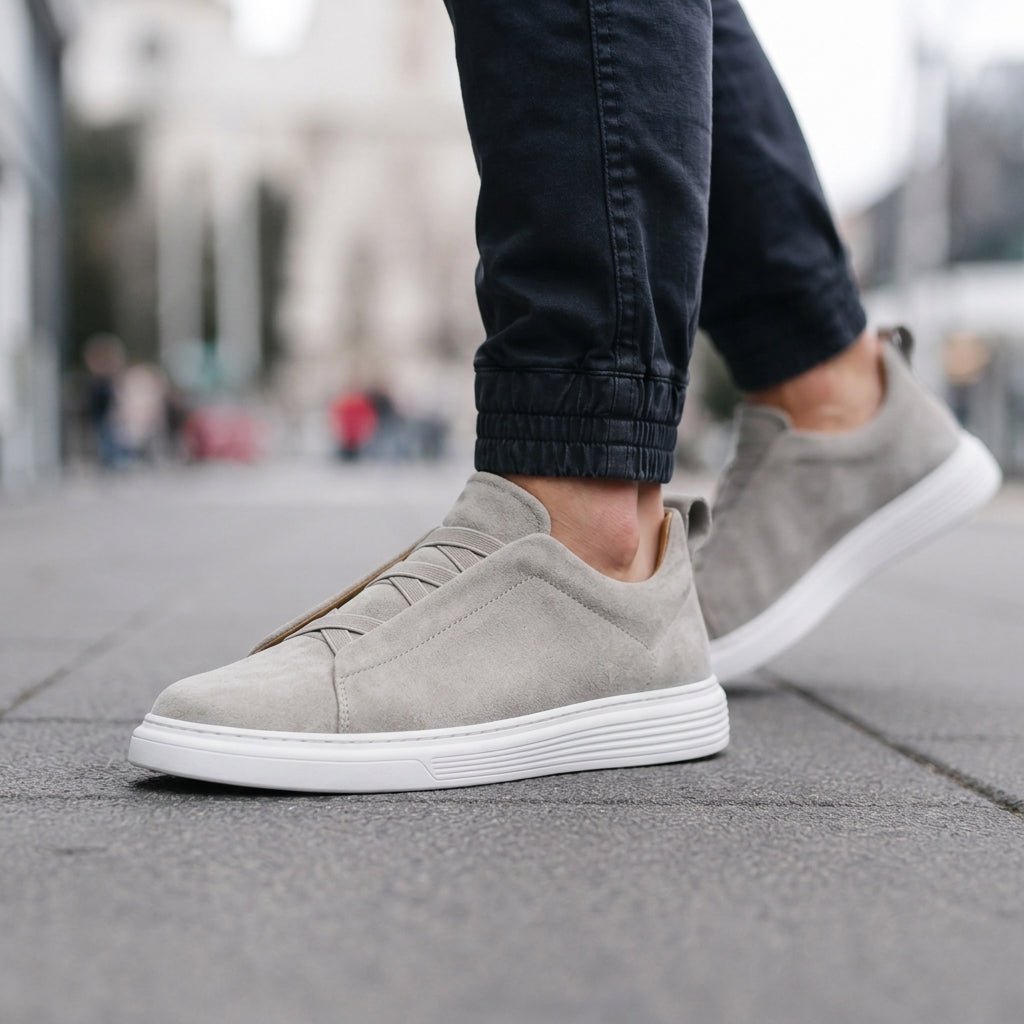 Langley Men’s Suede Slip-On Sneakers