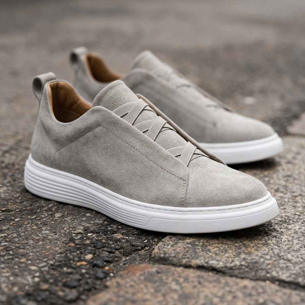 Langley Men’s Suede Slip-On Sneakers