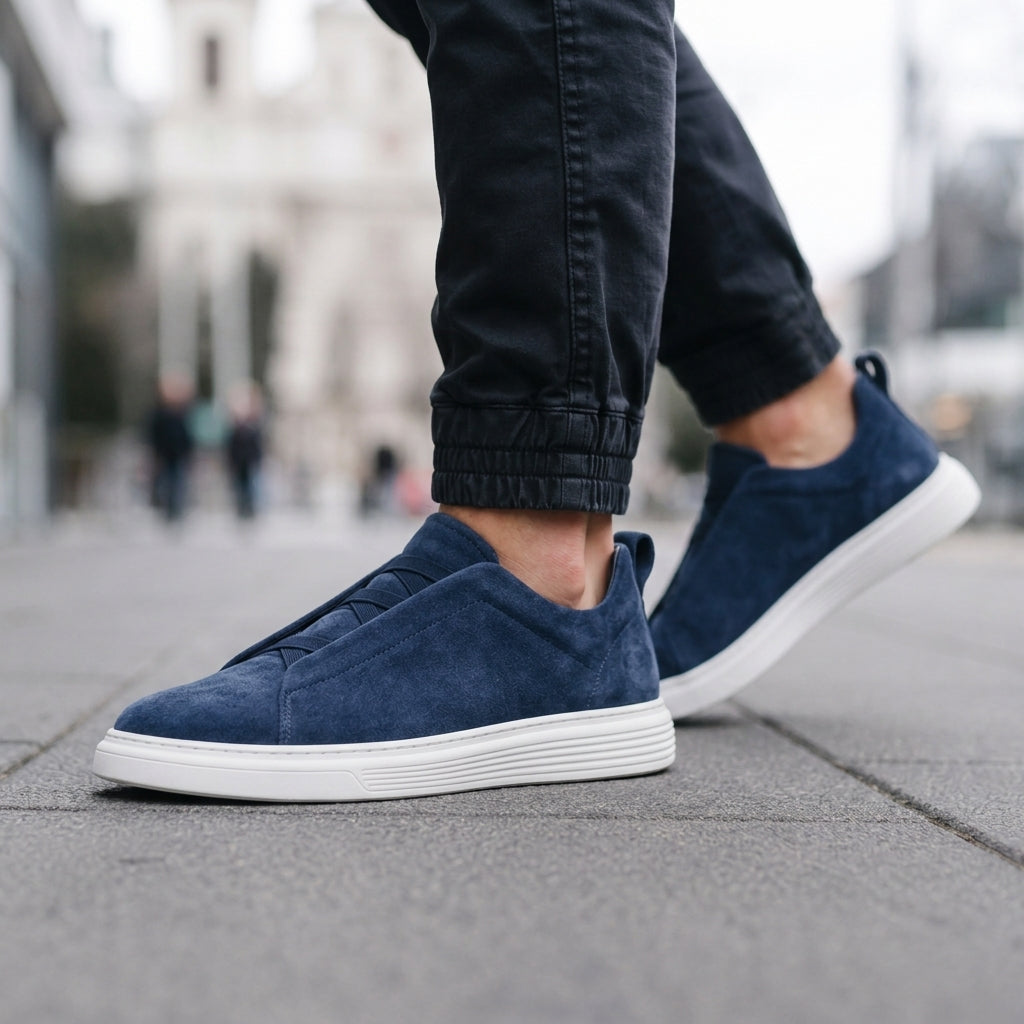 Langley Men’s Suede Slip-On Sneakers