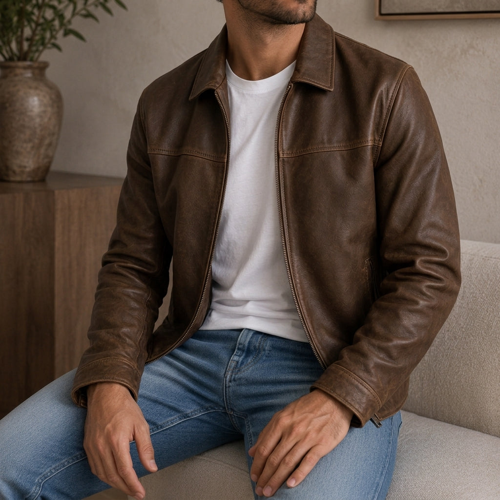 Oakford Men’s Leather Jacket