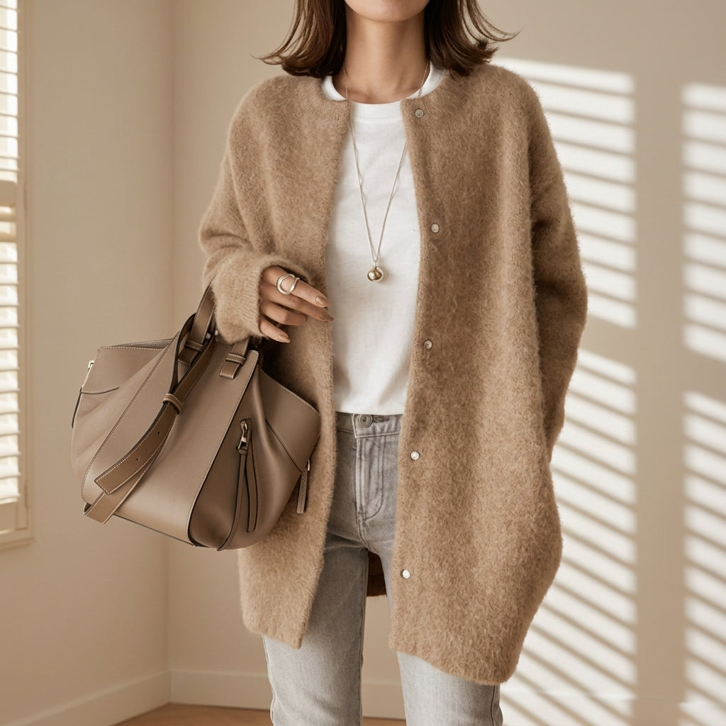 Soller Fluffy Knit Cardigan