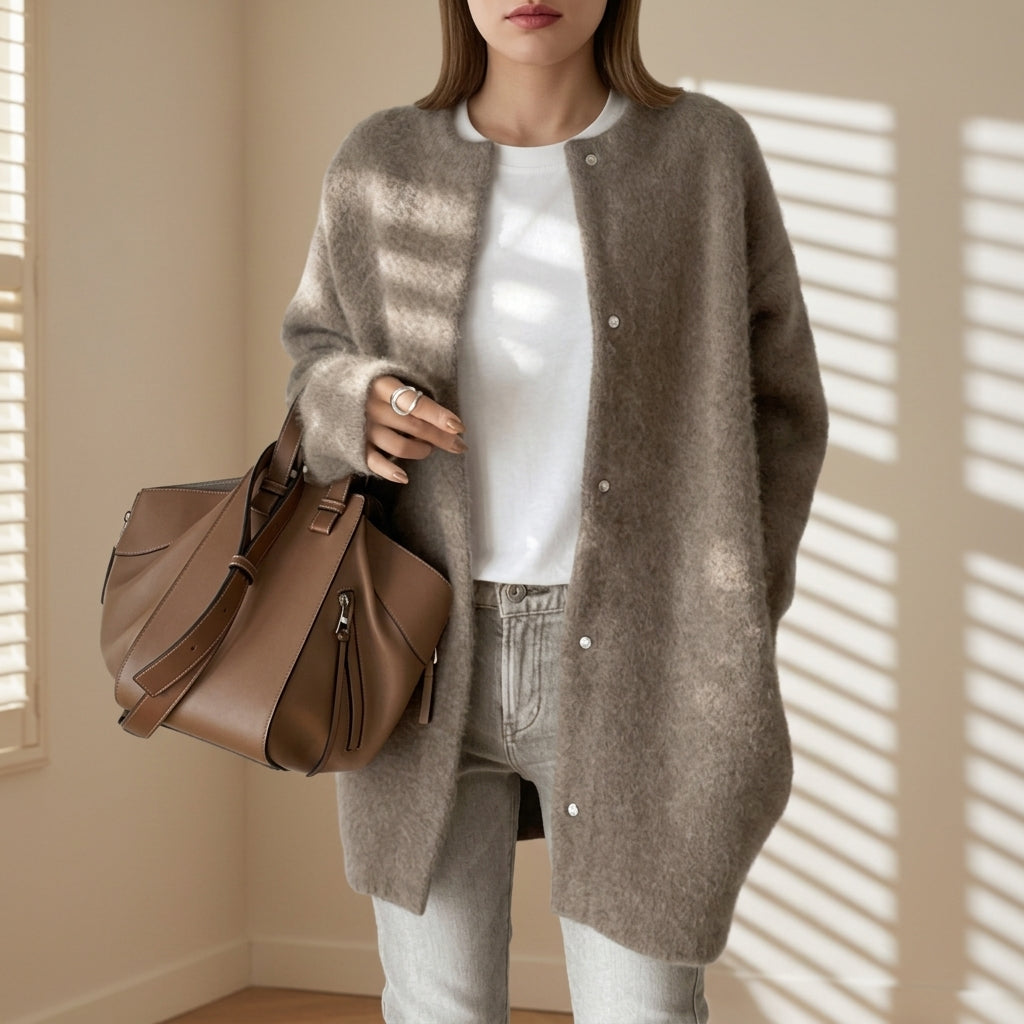 Soller Fluffy Knit Cardigan