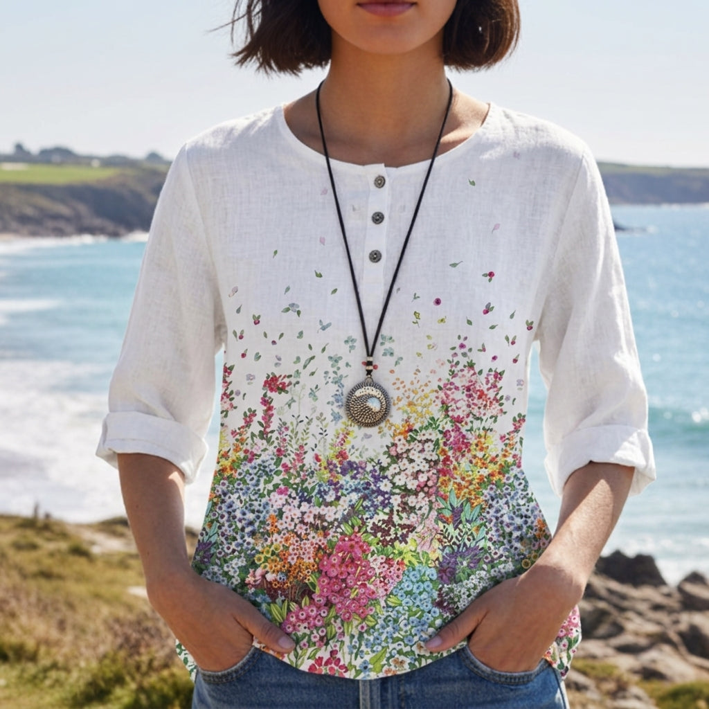 Amarante Vintage Print Blouse