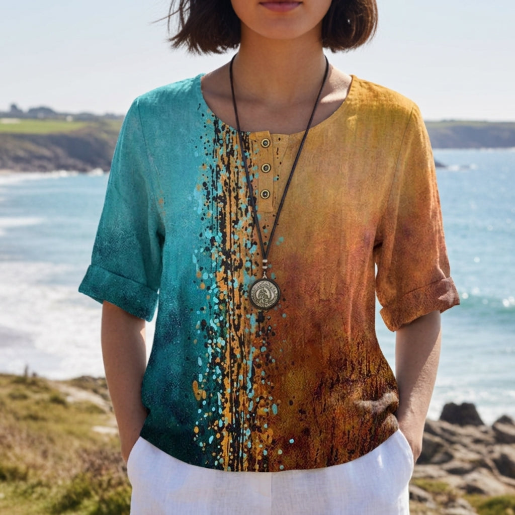 Amarante Vintage Print Blouse