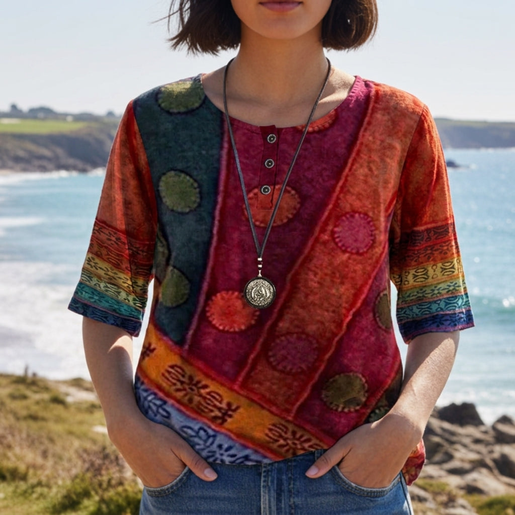 Amarante Vintage Print Blouse