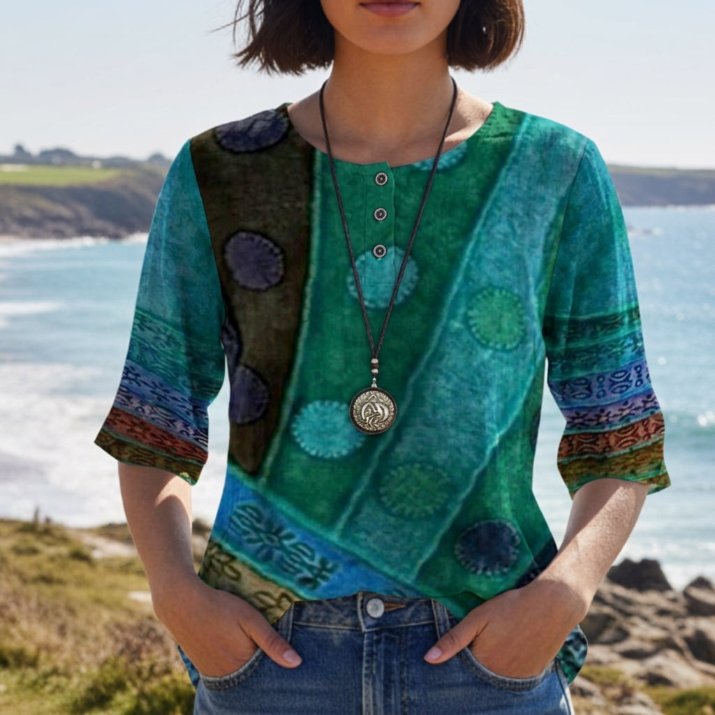 Amarante Vintage Print Blouse