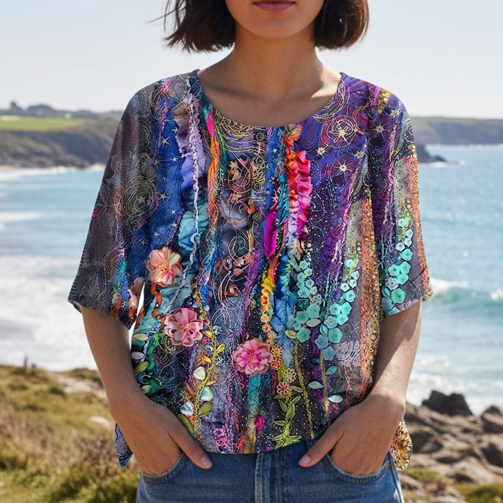Amarante Vintage Print Blouse