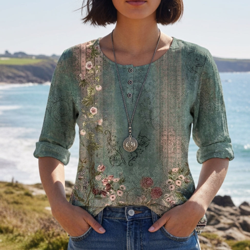 Amarante Vintage Print Blouse
