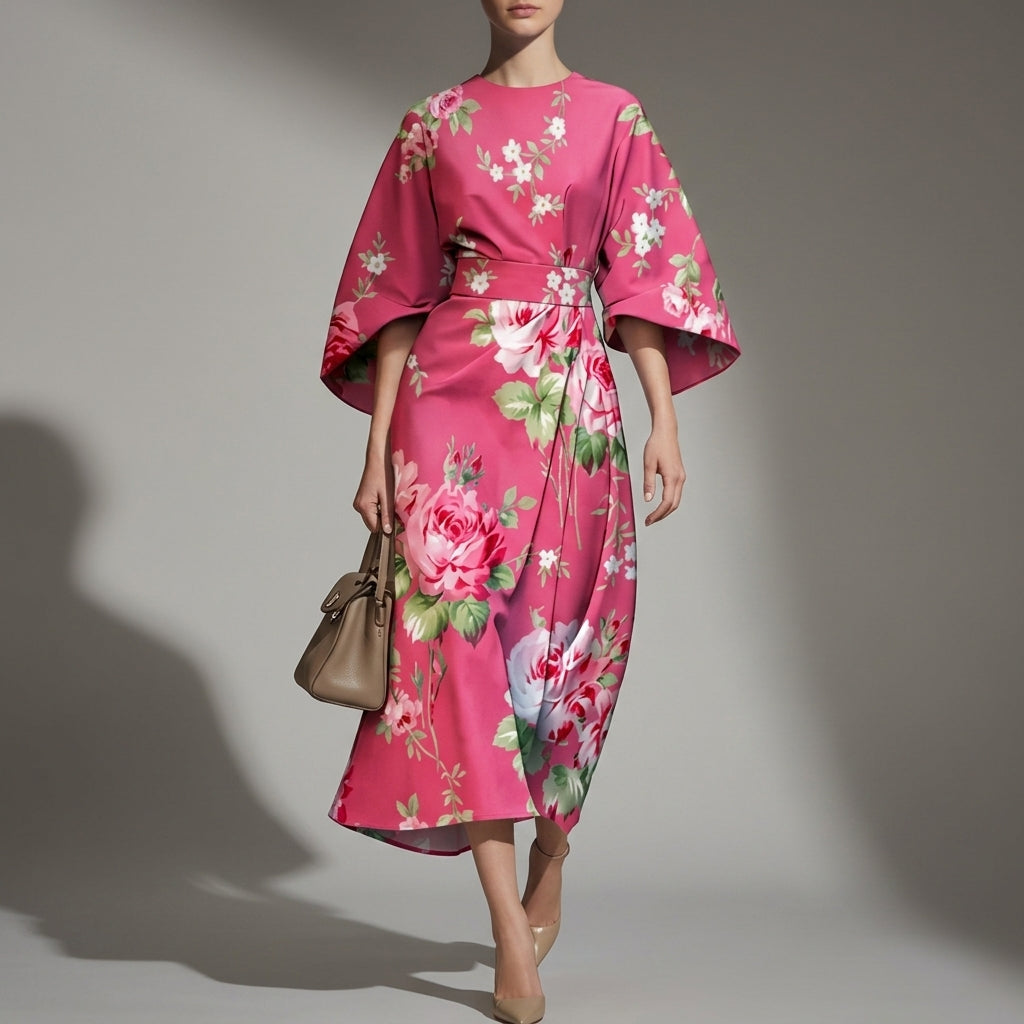 Salamanca Floral Wide Sleeve Dress
