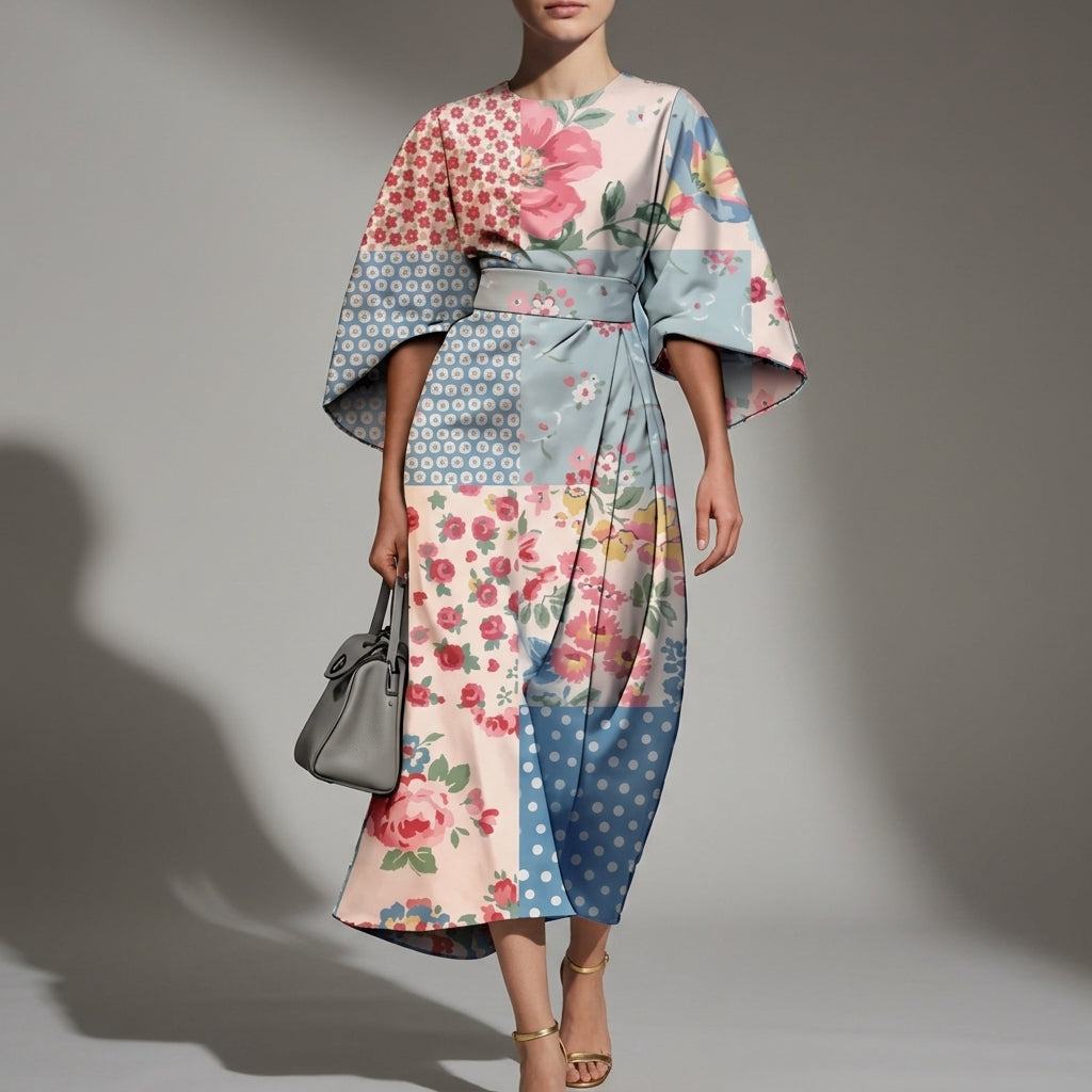 Salamanca Floral Wide Sleeve Dress