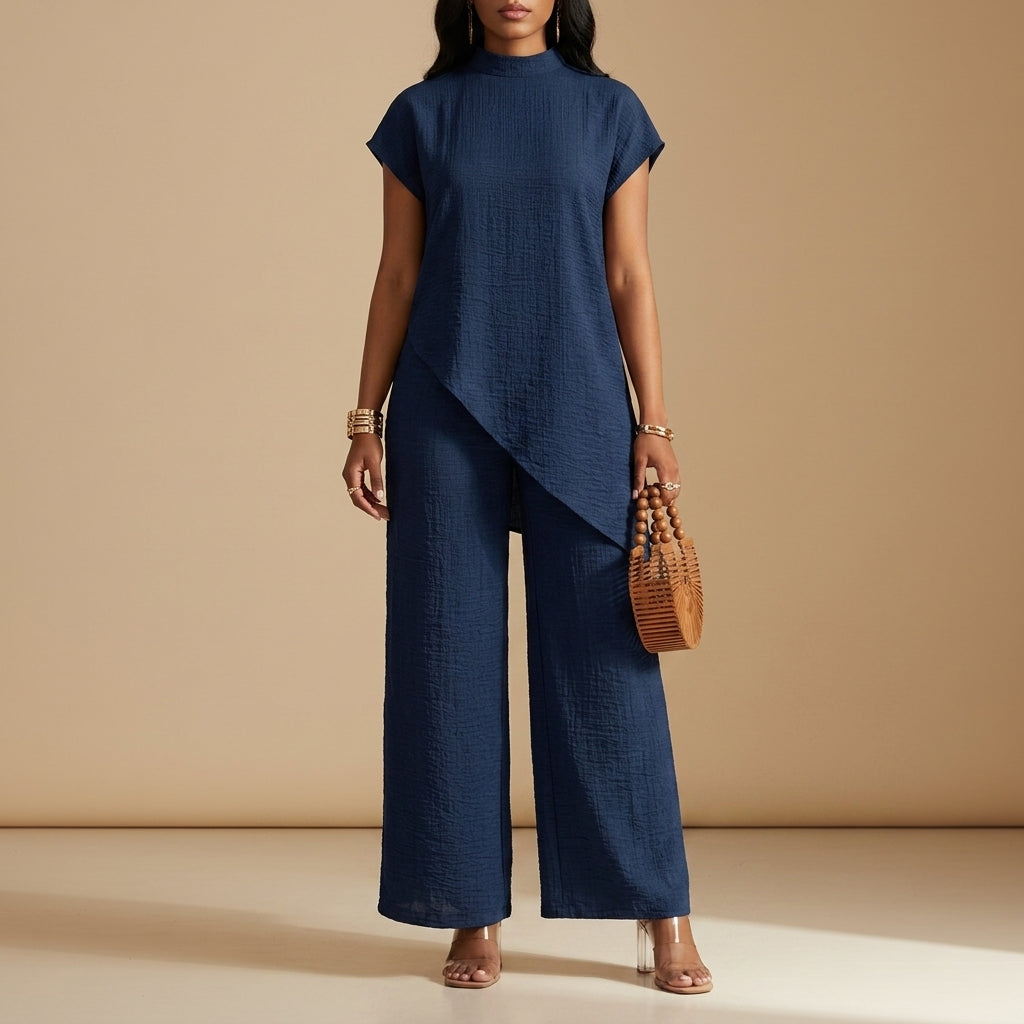 Chania Asymmetric Overlay Co-ord Set
