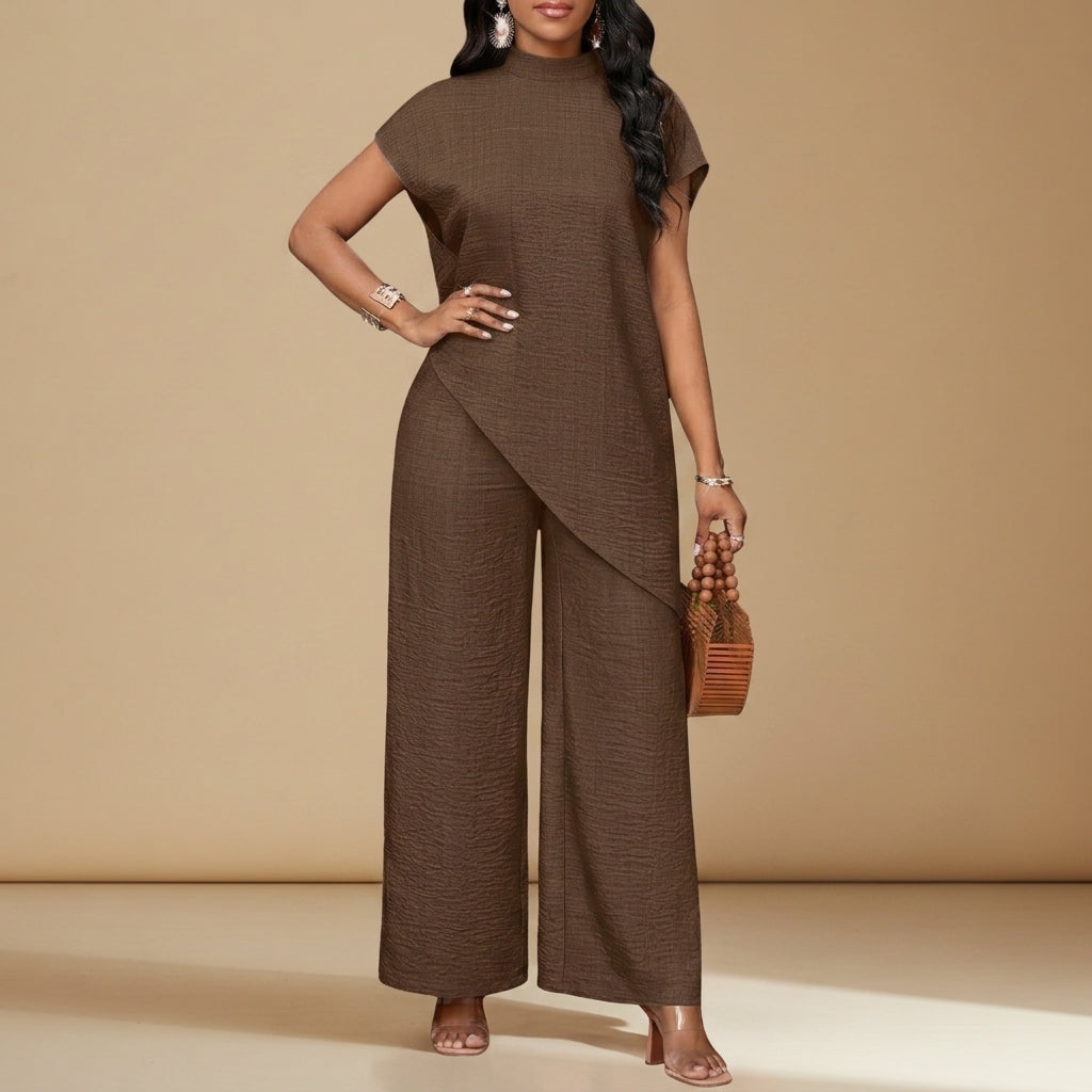 Chania Asymmetric Overlay Co-ord Set