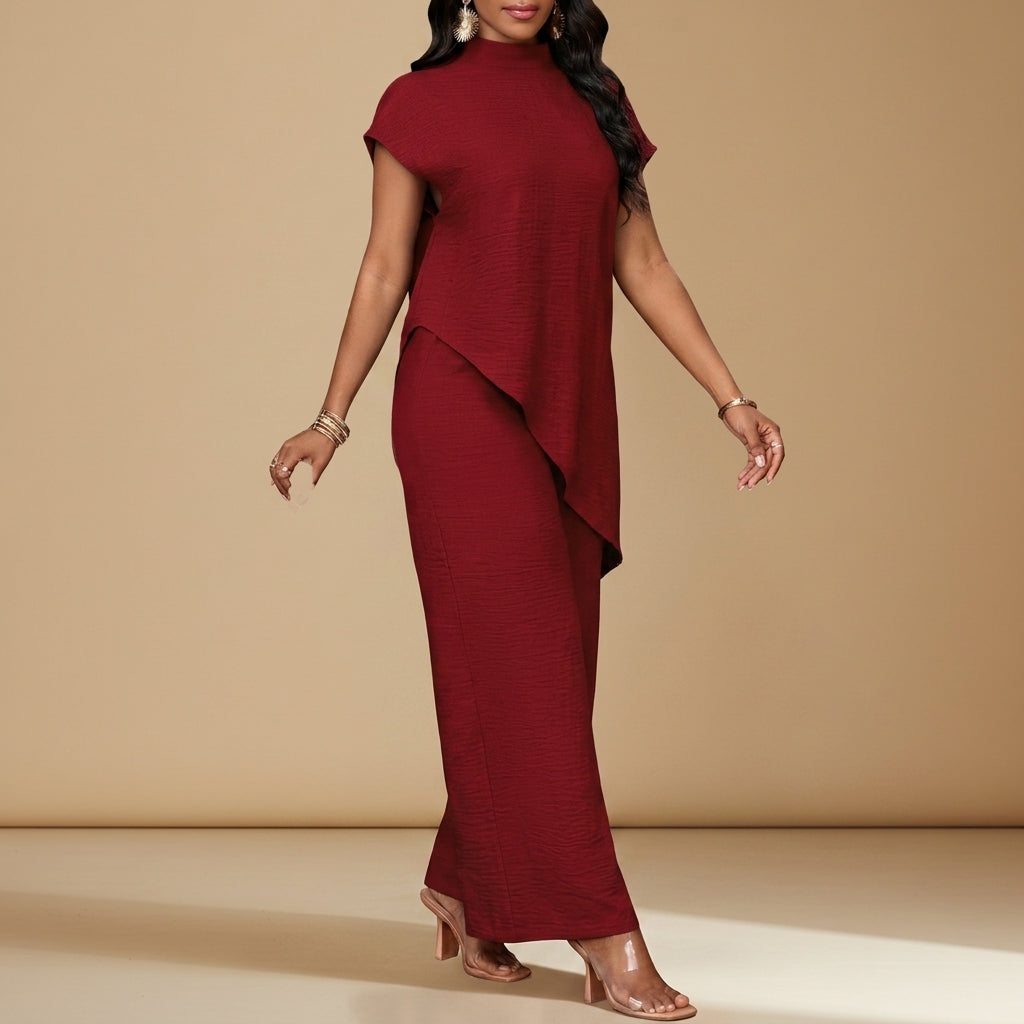 Chania Asymmetric Overlay Co-ord Set