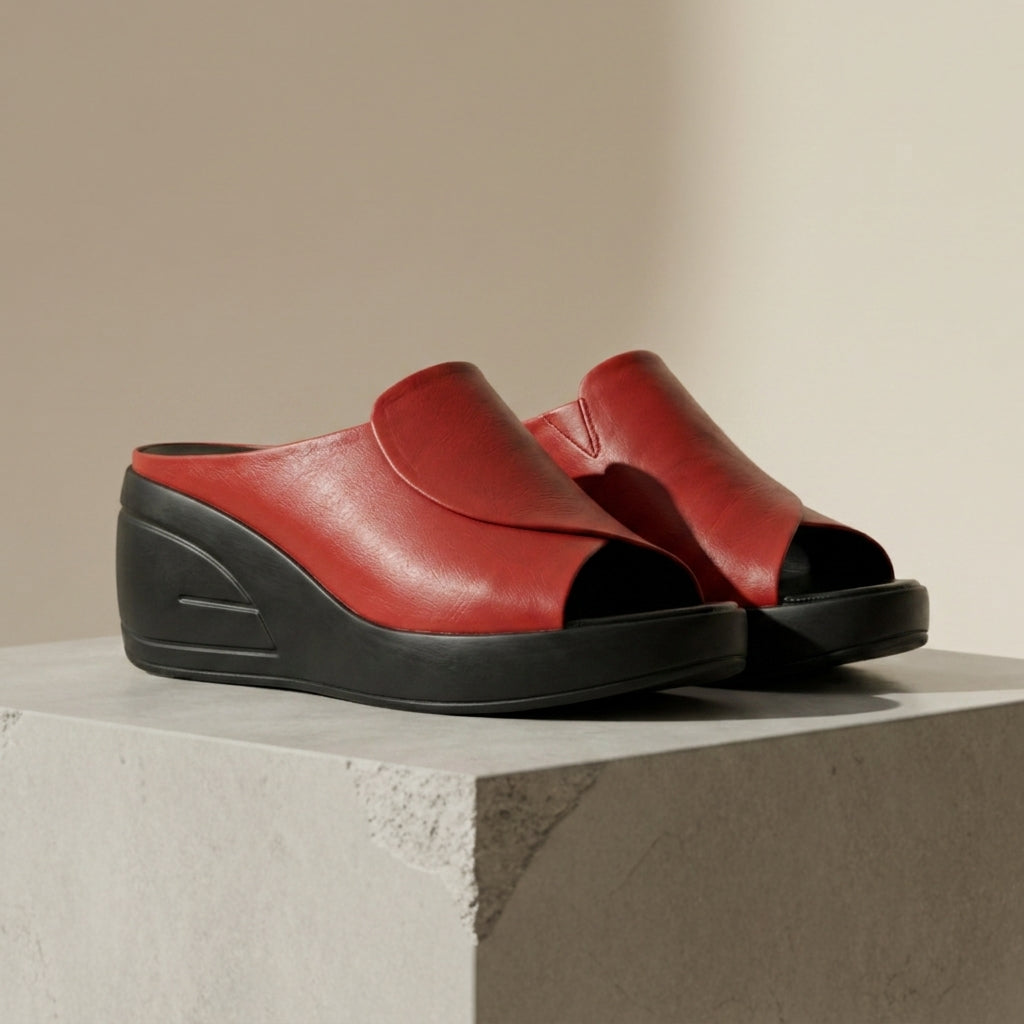 Beaulieu Orthopedic Platform Wedge Mules