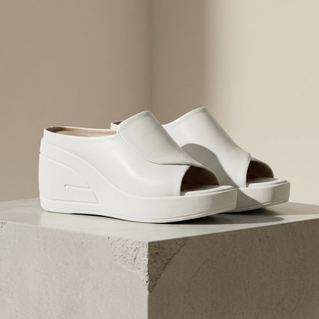 Beaulieu Orthopedic Platform Wedge Mules