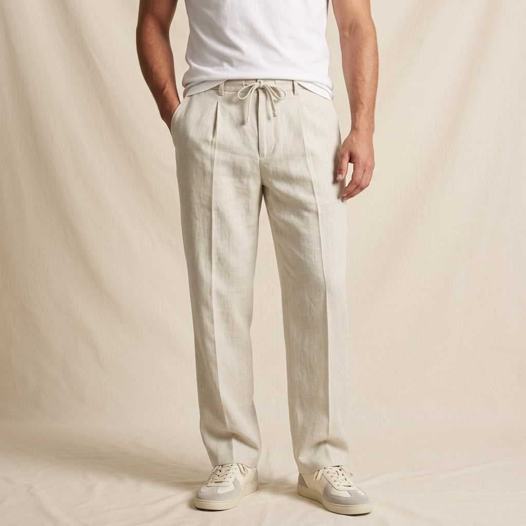 Chelsea Men's Linen Drawstring Pants