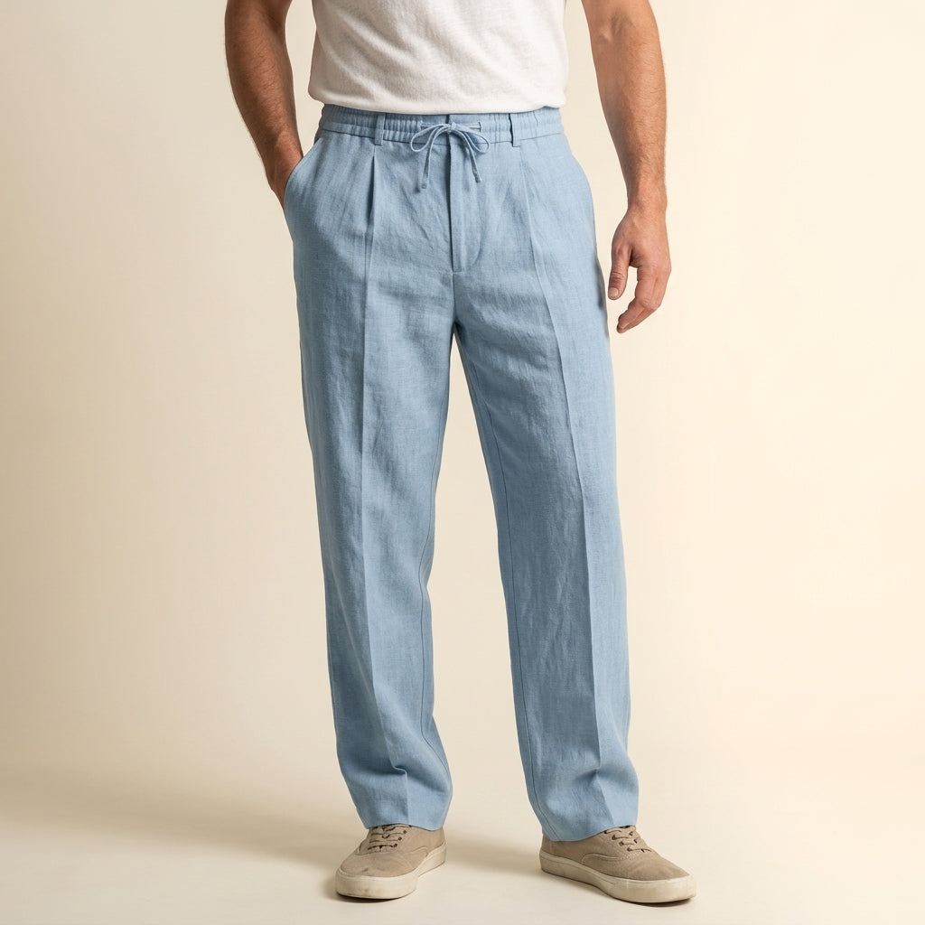 Chelsea Men's Linen Drawstring Pants