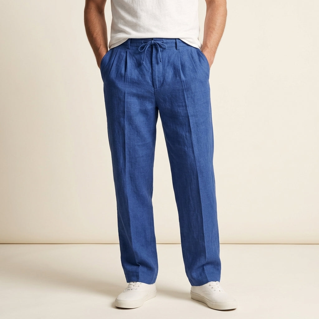 Chelsea Men's Linen Drawstring Pants