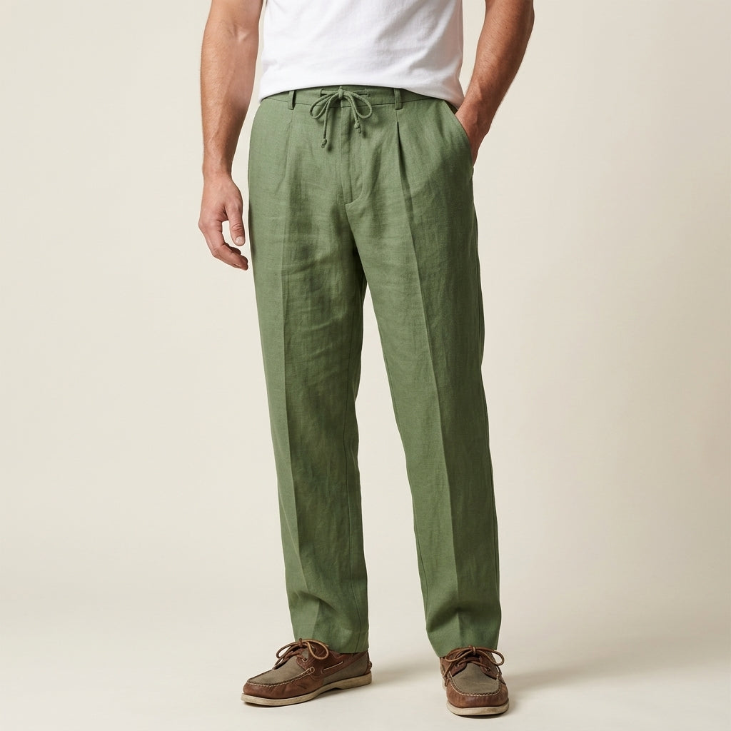 Chelsea Men's Linen Drawstring Pants