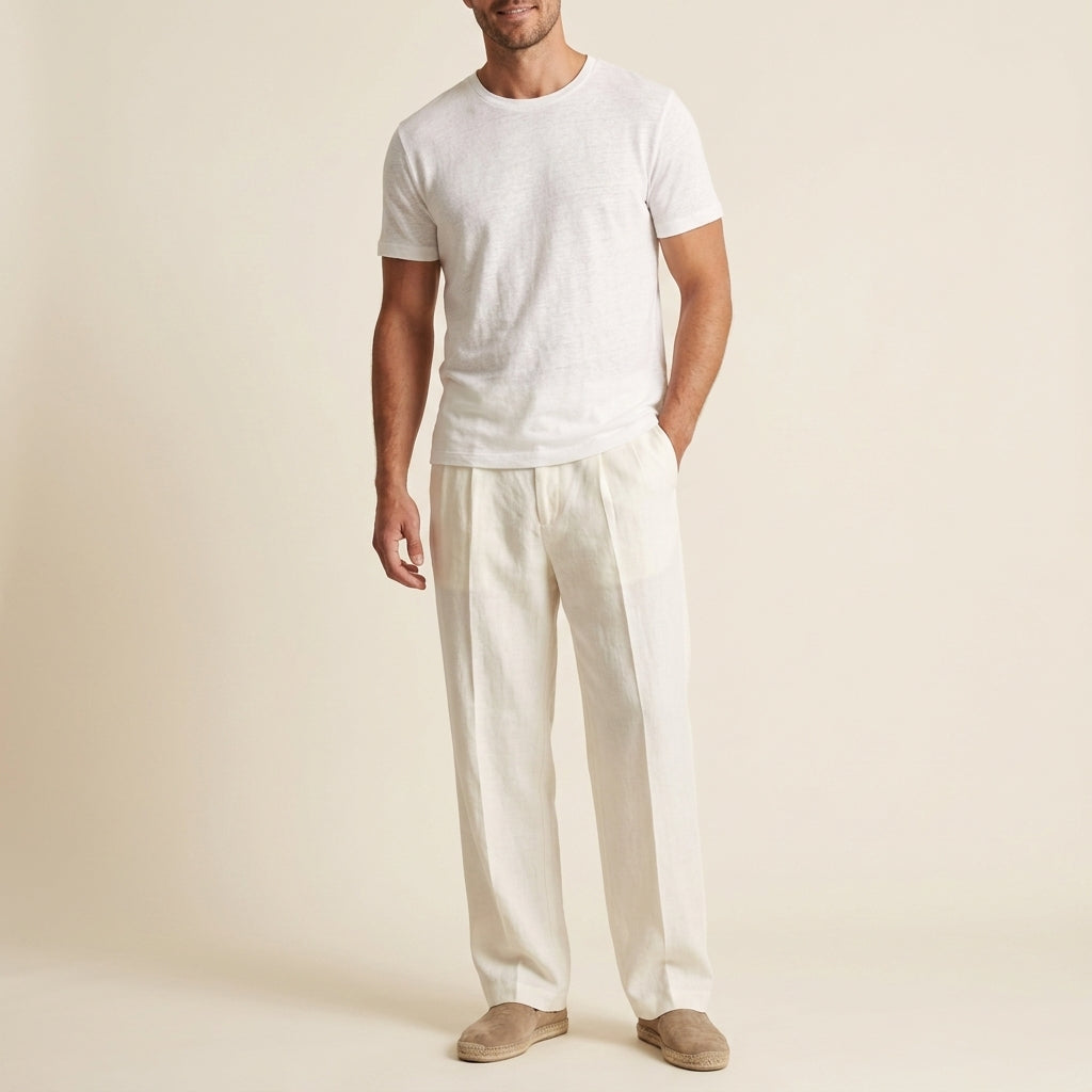 Chelsea Men's Linen Drawstring Pants