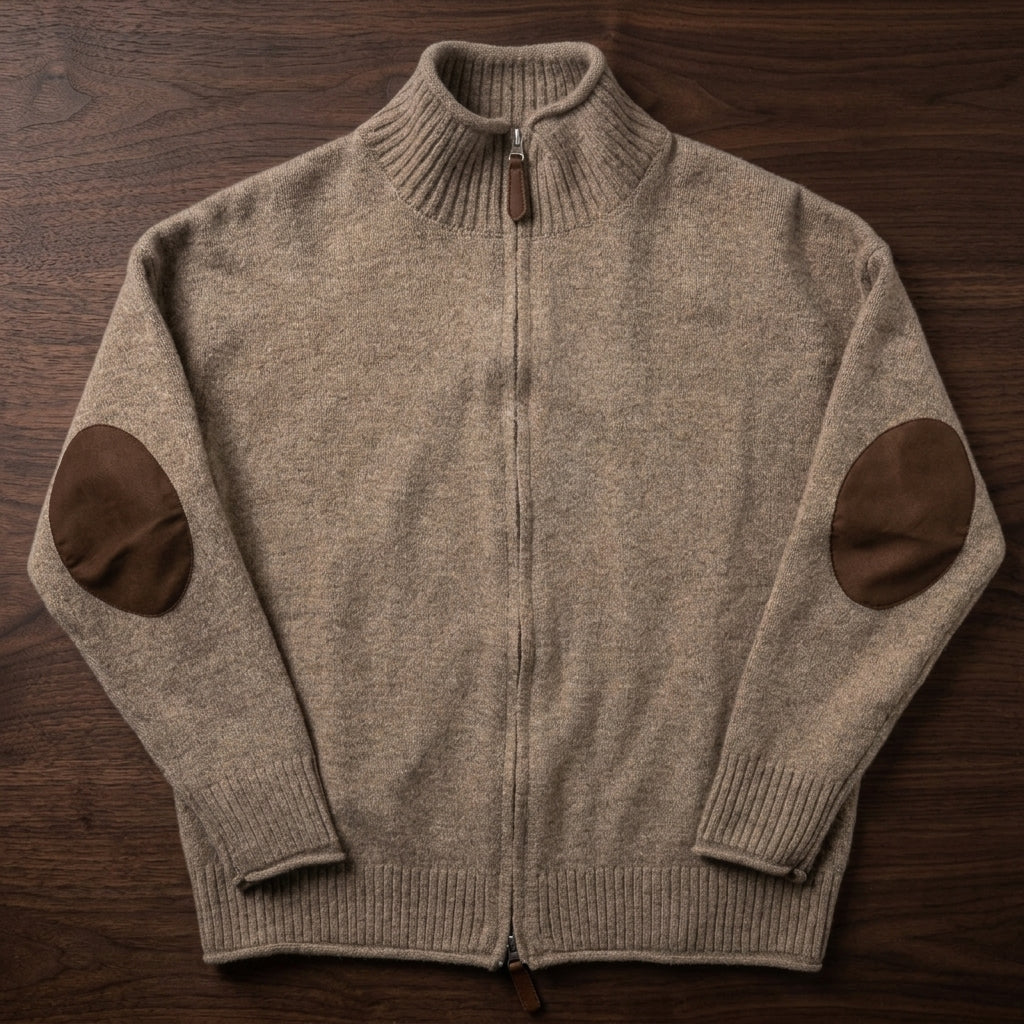 Santoro Men's Wool Zip Cardigan