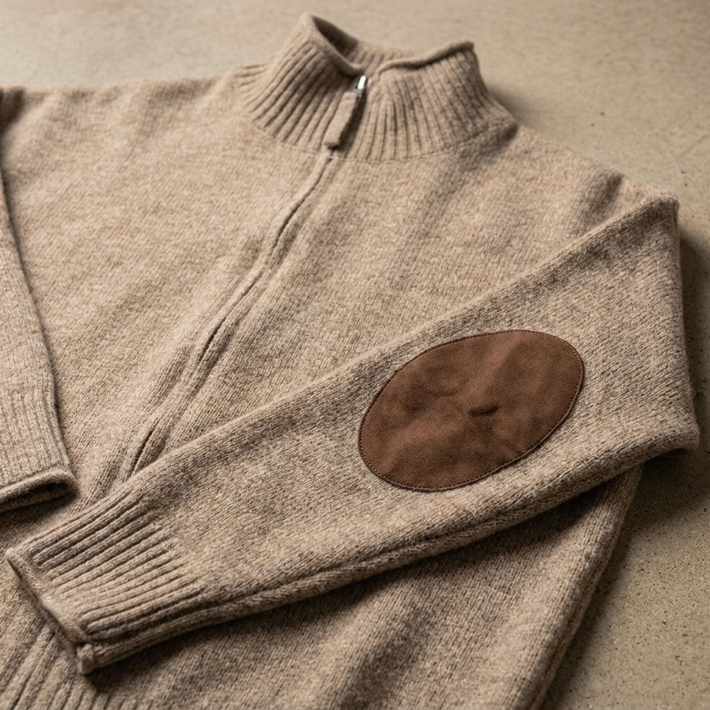 Santoro Men's Wool Zip Cardigan