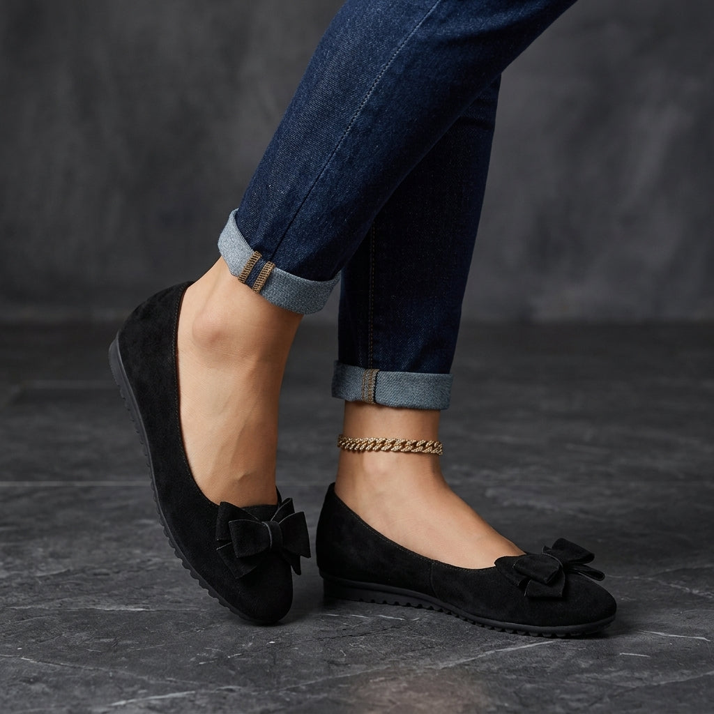 Amelie Women's Suede Bow Flats