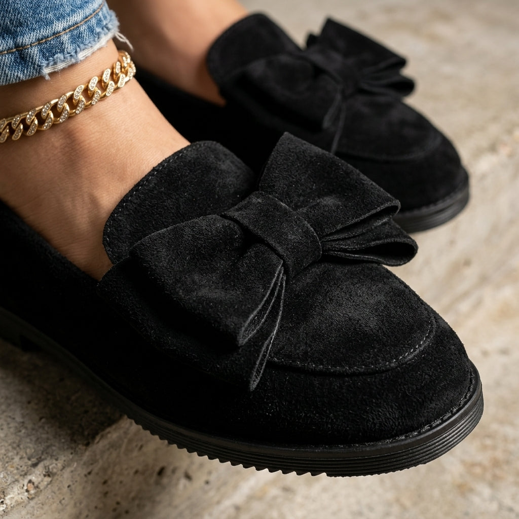 Amelie Women's Suede Bow Flats