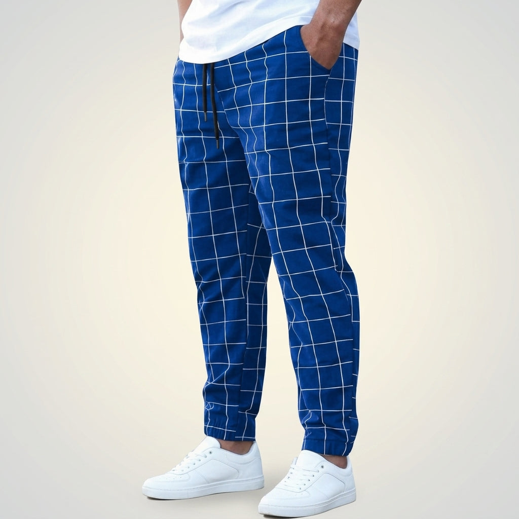 Sète Cotton Plaid Sweatpants