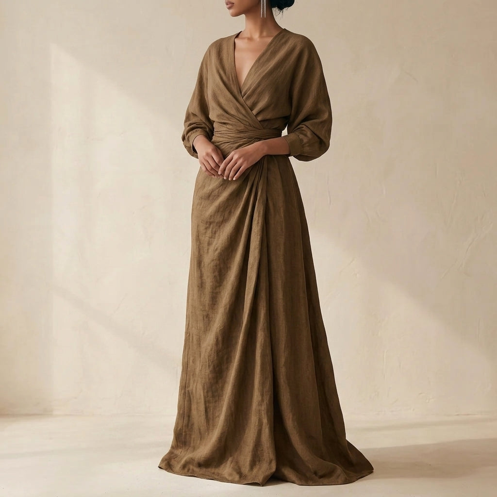 Margot Women's Linen Maxi Dress