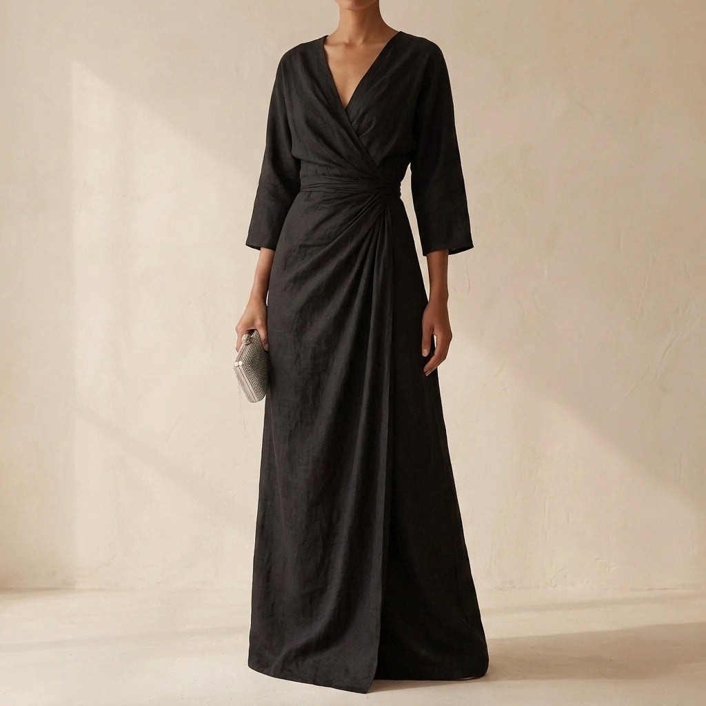 Margot Women's Linen Maxi Dress