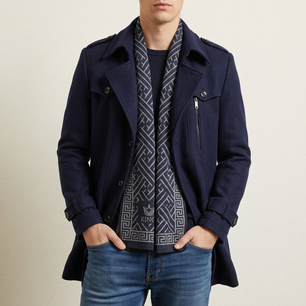 Kalymnos Slim Fit Overcoat