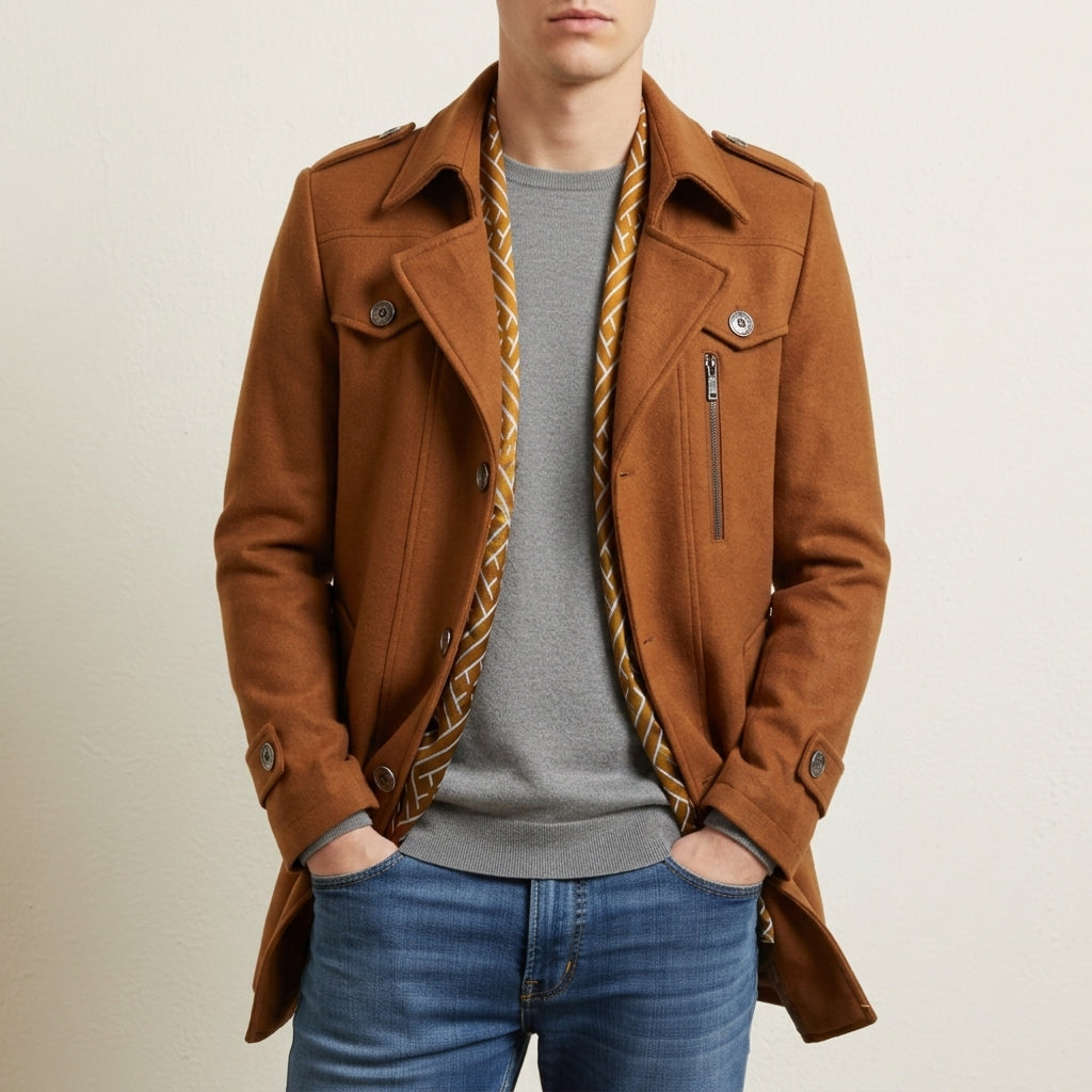 Kalymnos Slim Fit Overcoat