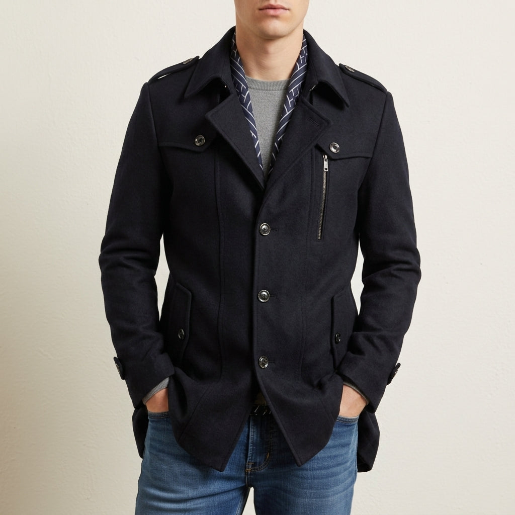 Kalymnos Slim Fit Overcoat