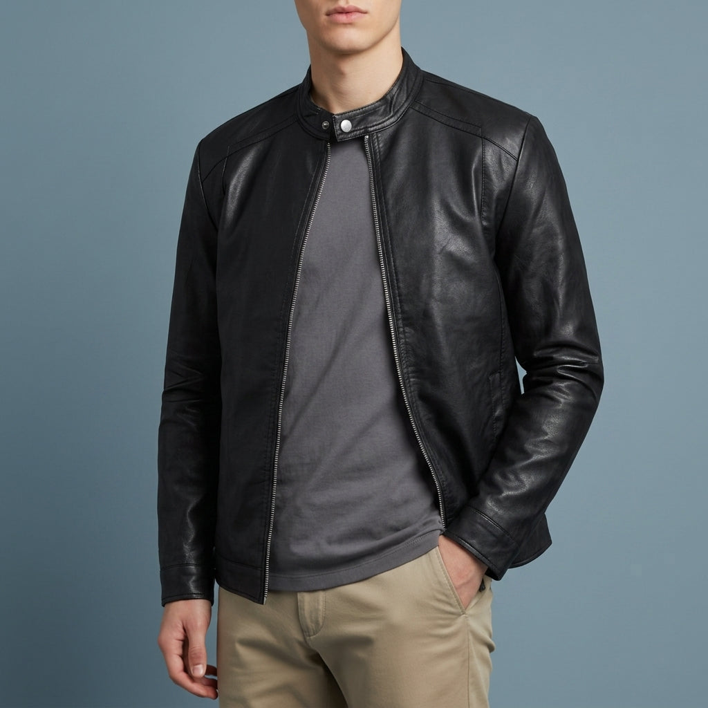 Makarska Slim Fit Leather Jacket