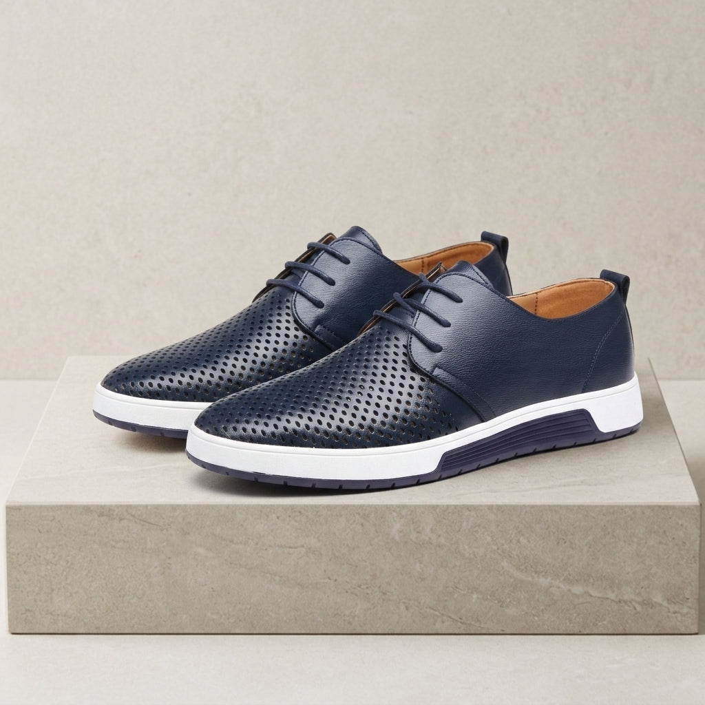 Nico Perforated Leather Sneakers