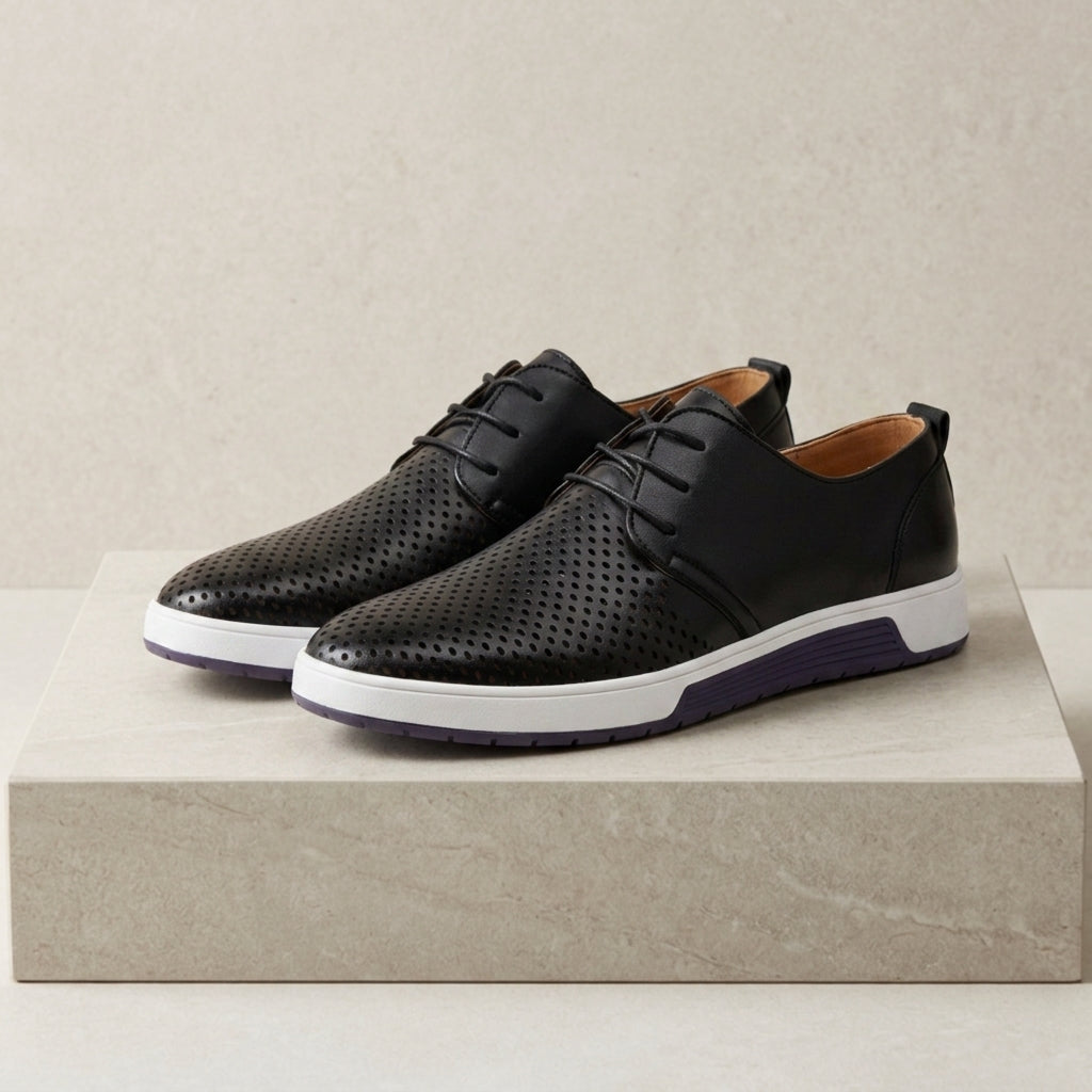 Nico Perforated Leather Sneakers