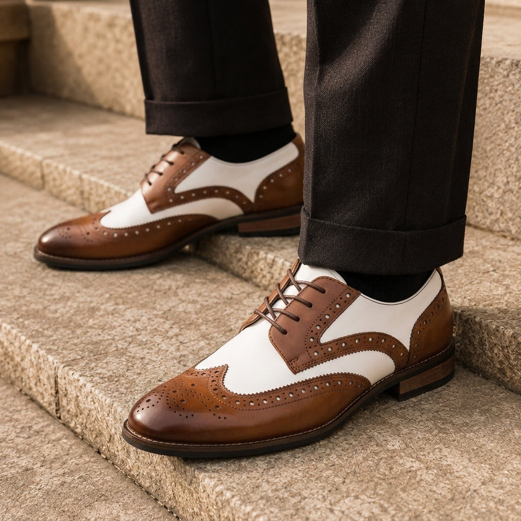 Castellano Brogue Oxford Shoes