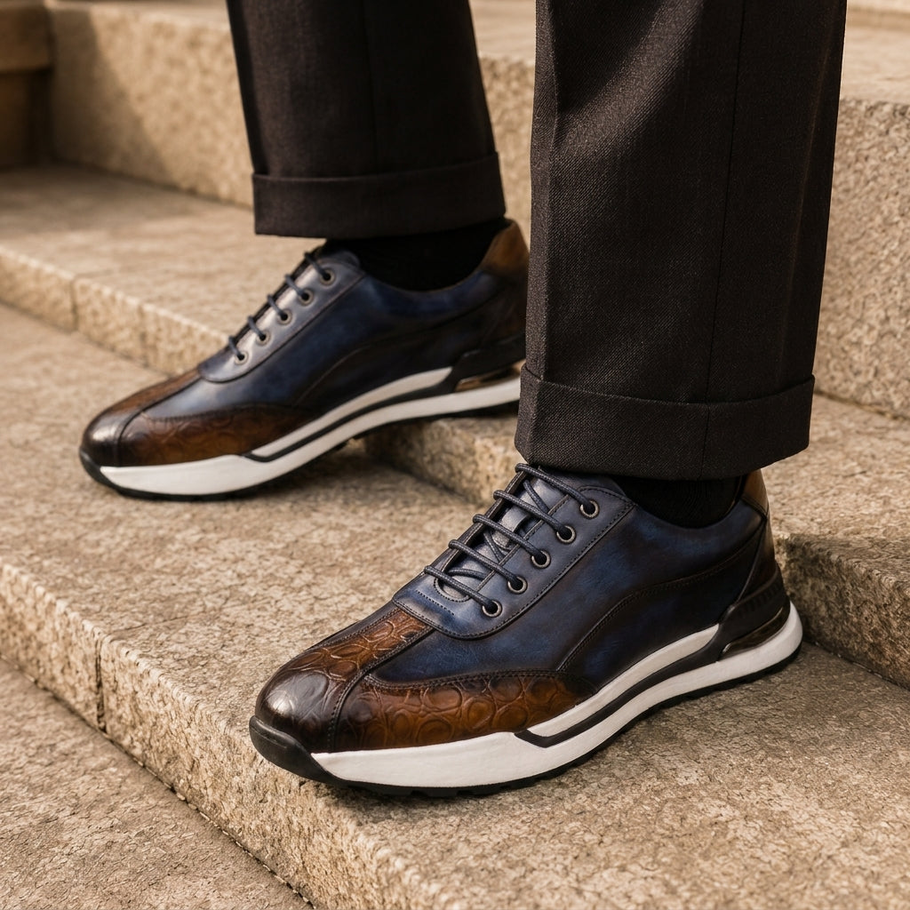 Corvino Men's Leather Sneakers