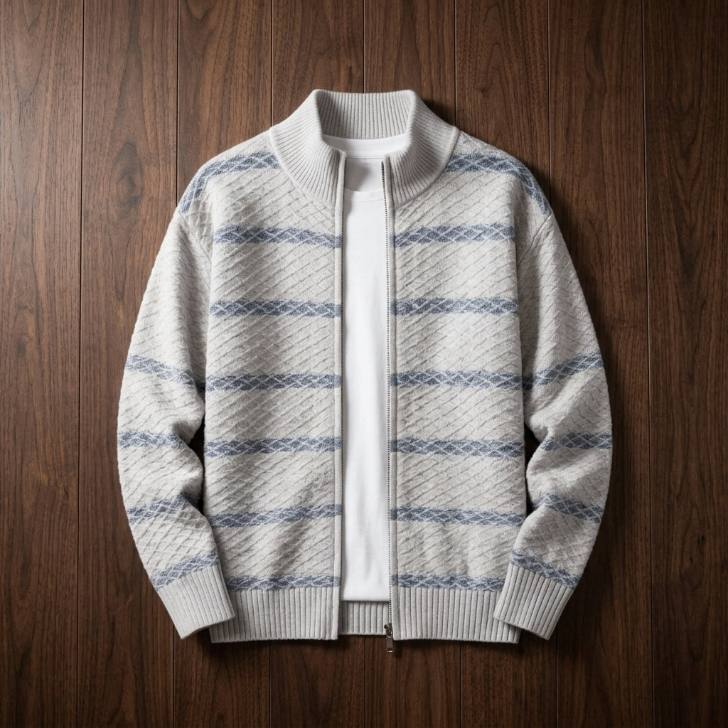 Rennes Men's Zip-Up Cardigan