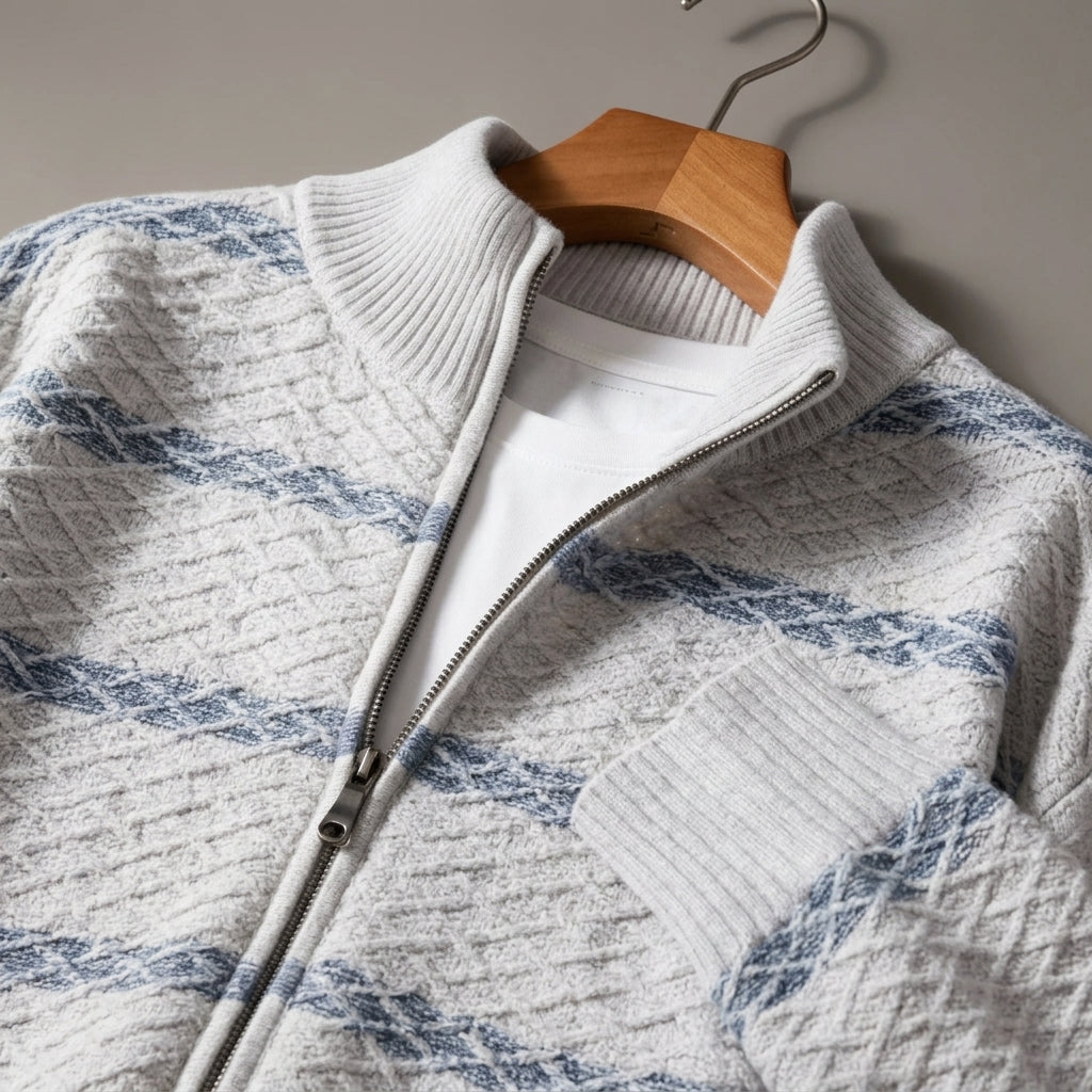 Rennes Men's Zip-Up Cardigan