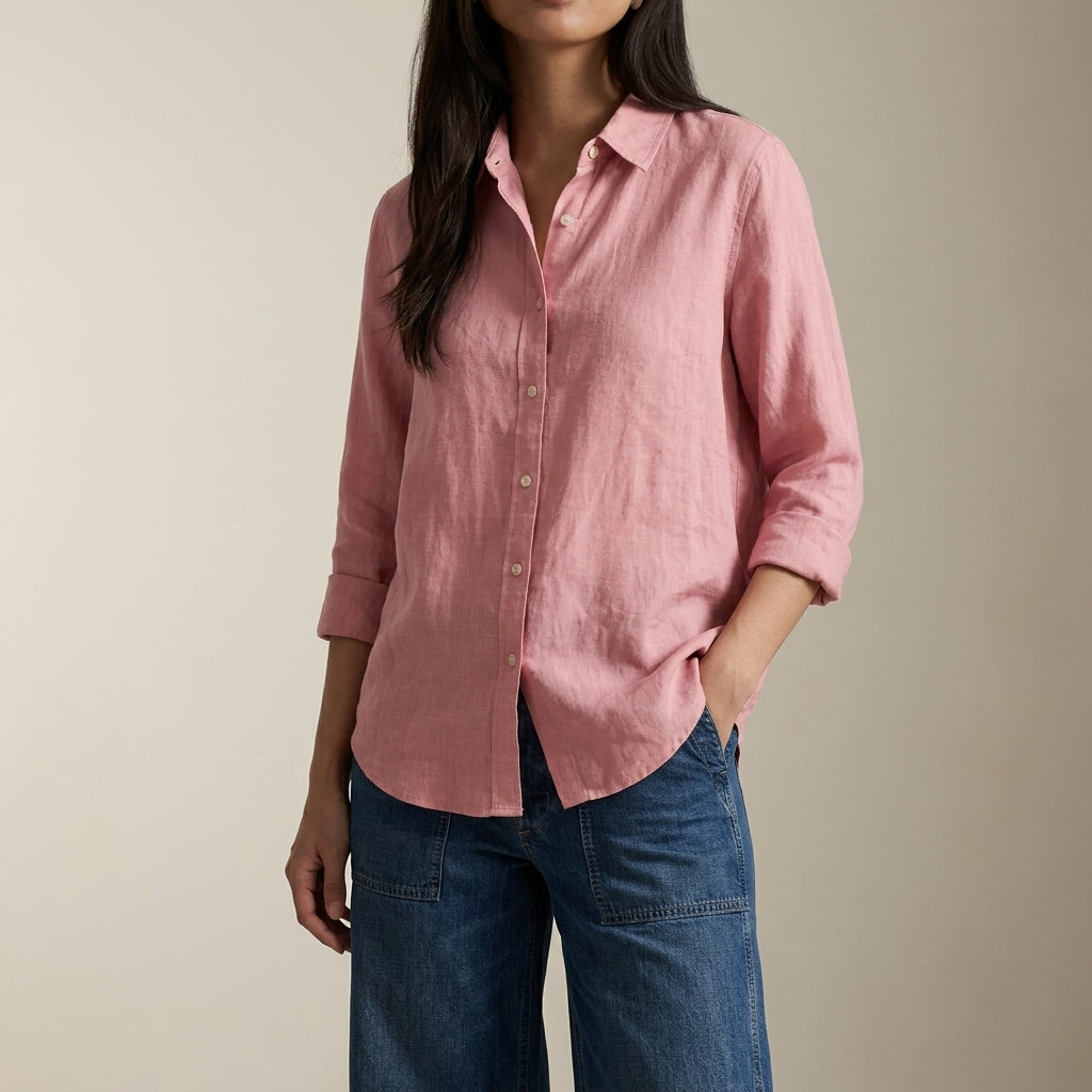 Ariella Women's Lightweight Linen Blouse