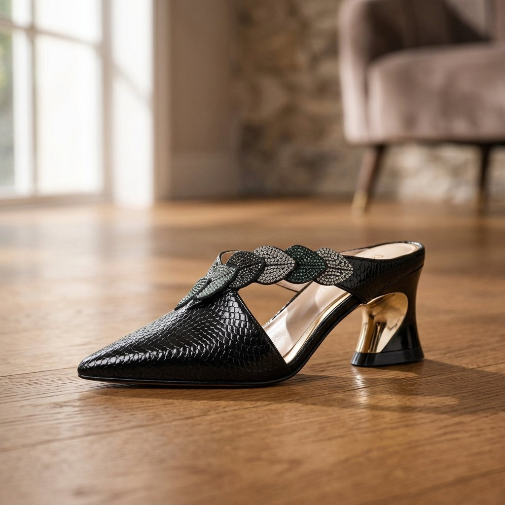 Serena Women's Leather Mules