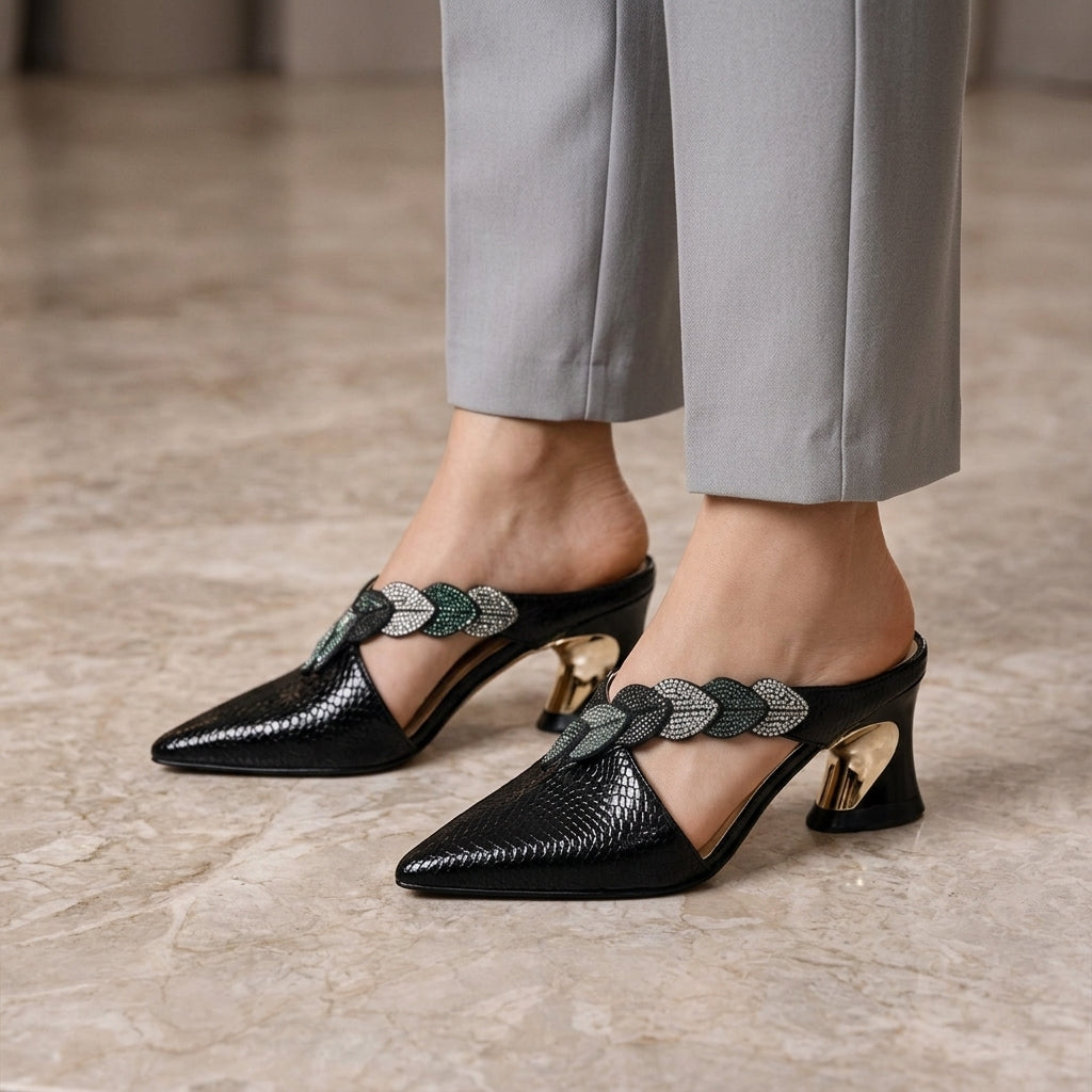 Serena Women's Leather Mules