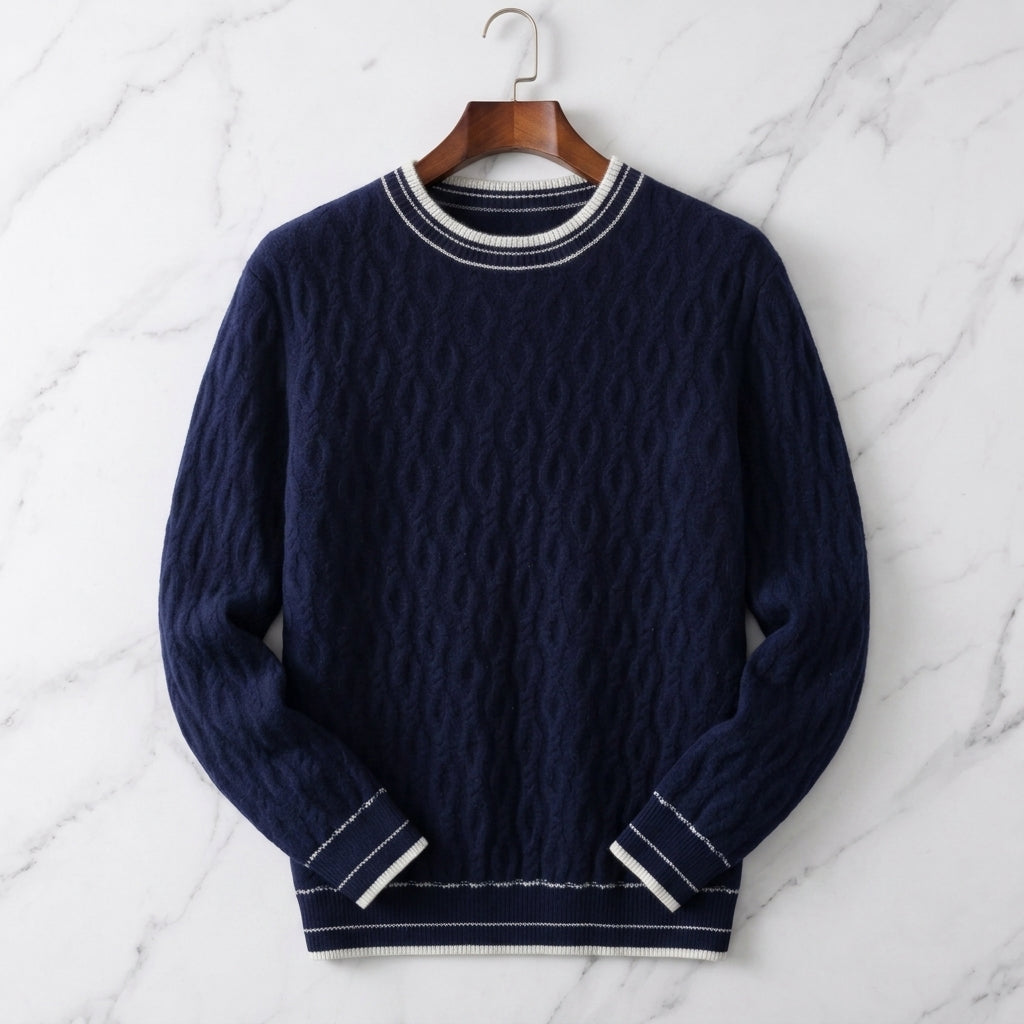 Barone Men's  Cashmere Sweater