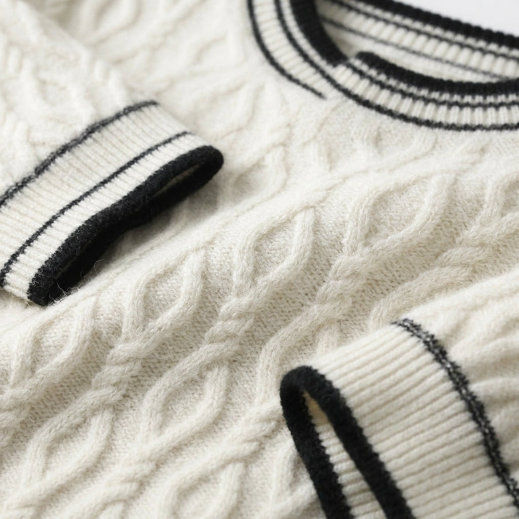 Barone Men's  Cashmere Sweater