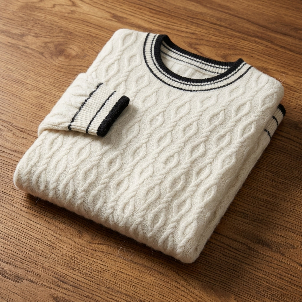 Barone Men's  Cashmere Sweater