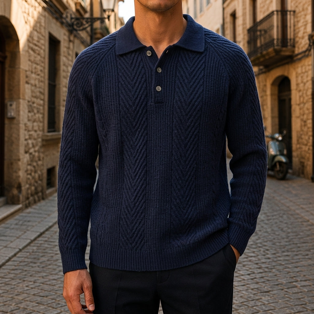 Roversi Men's Cashmere Polo