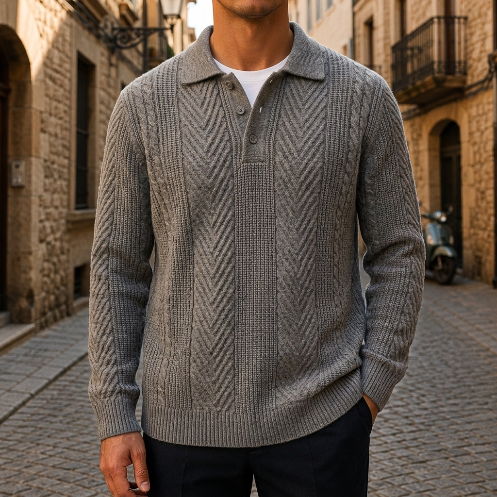Roversi Men's Cashmere Polo