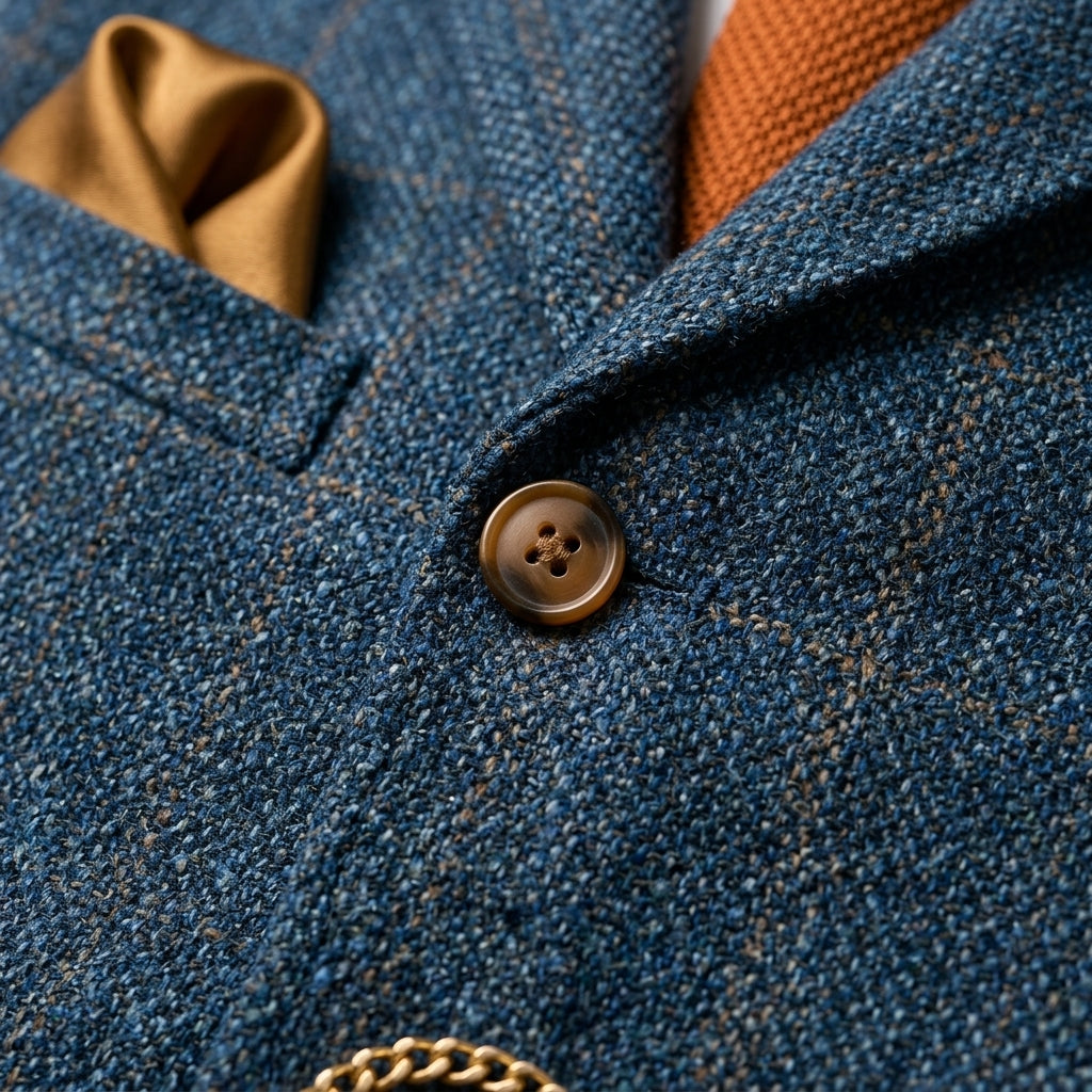 Birgu Tweed V-Neck Waistcoat